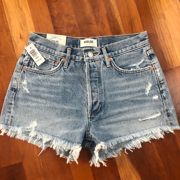 AGOLDE Parker Shorts - Size 26 - Swapmeet Blue - Picture 3 of 6